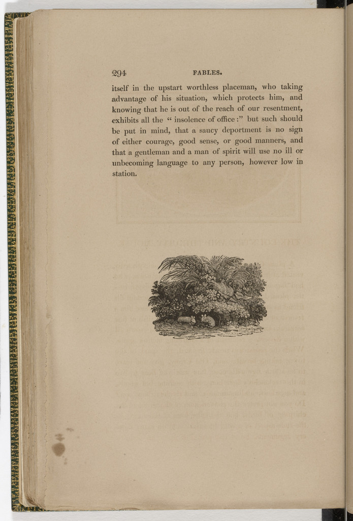 Tailpiece (page 294) from The Fables of Aesop