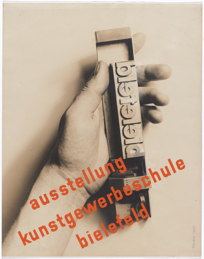 Poster design (unrealized) for Exhibition of the Bielefeld School of Arts and Crafts (Ausstellung Kunstgewerbeschule Bielefeld)