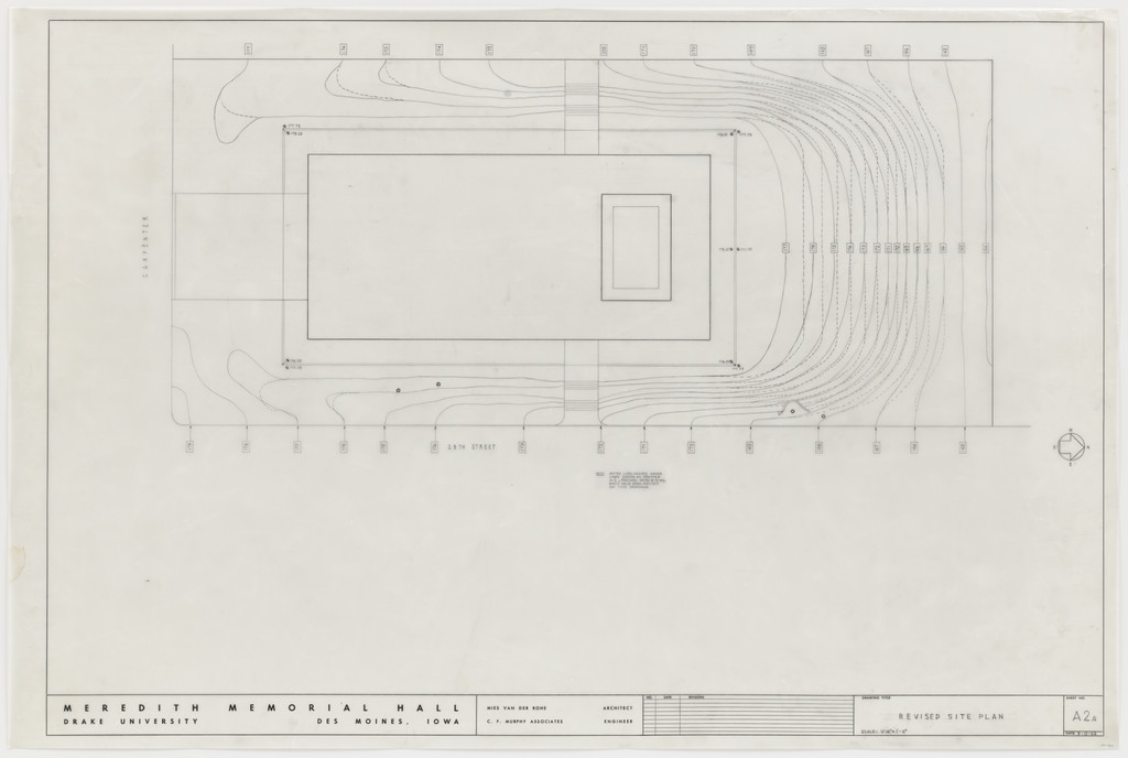 Meredith Memorial Hall, Drake University, Des Moines, IA (Revised site plan)