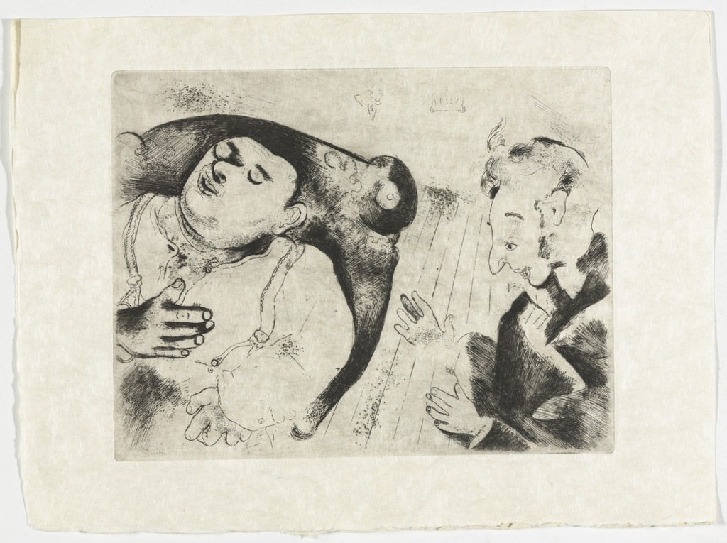 Tchitchikov and Sobakévitch Discuss Business (Tchitchikov et Sobakévitch discutent affaires), plate XXXVII (supplementary suite) from Les Âmes mortes