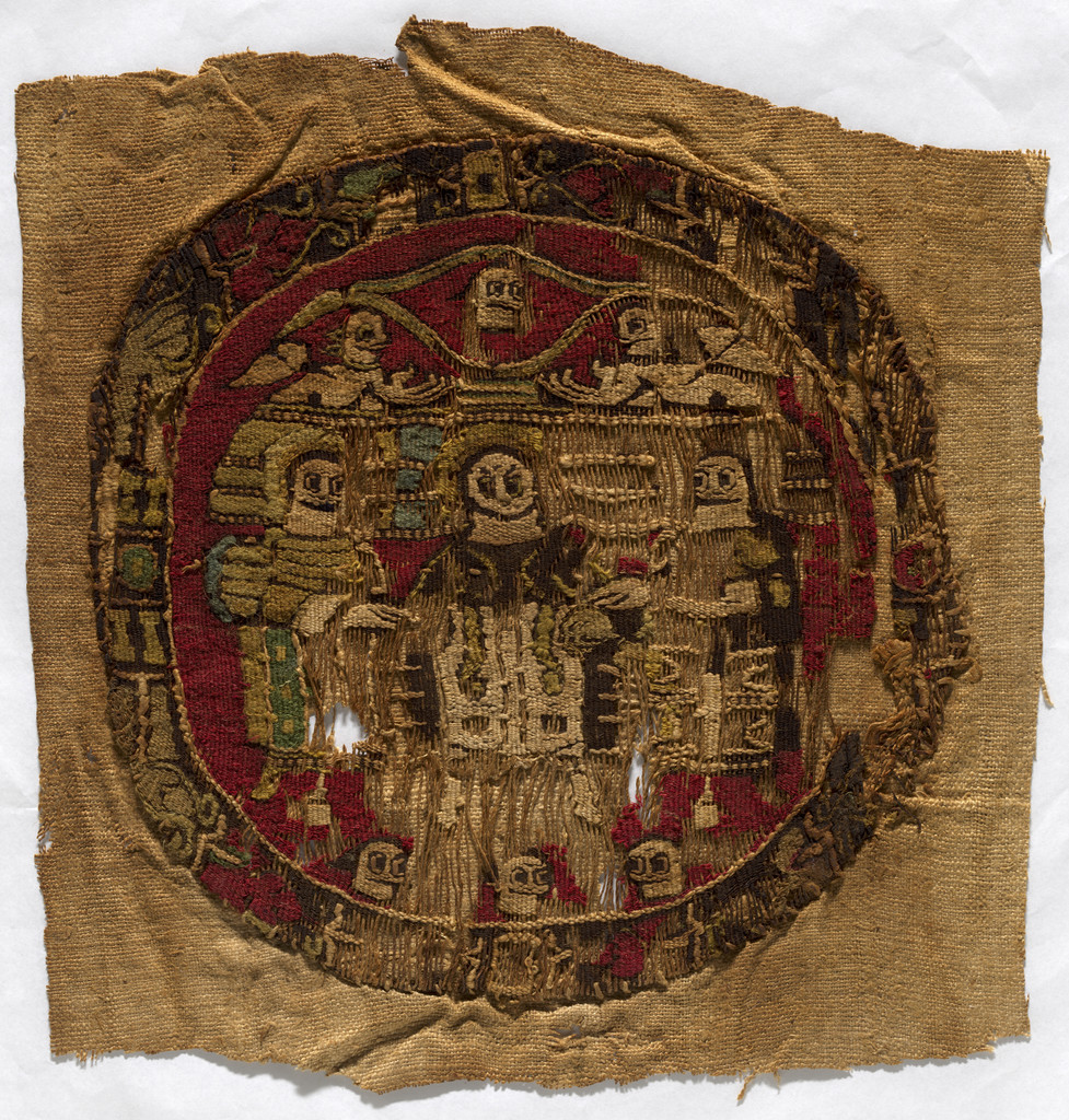 Christ enthroned (Coptic roundel tapestry)