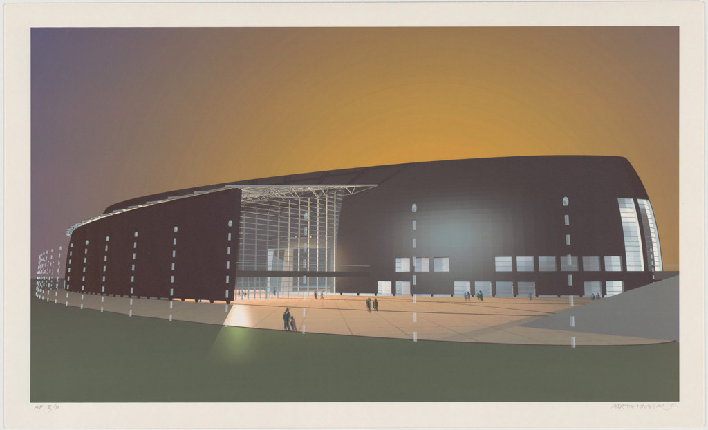 Nara Convention Hall, Nara, Japan, Exterior perspective