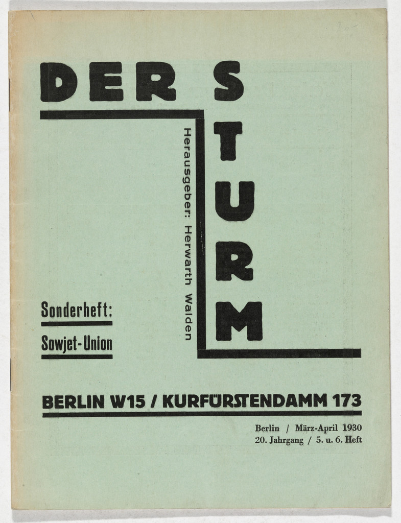 Der Sturm. Sonderheft: Sowjet-Union