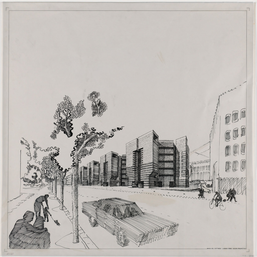 Gotthard Bank, Lugano, Switzerland, Perspective