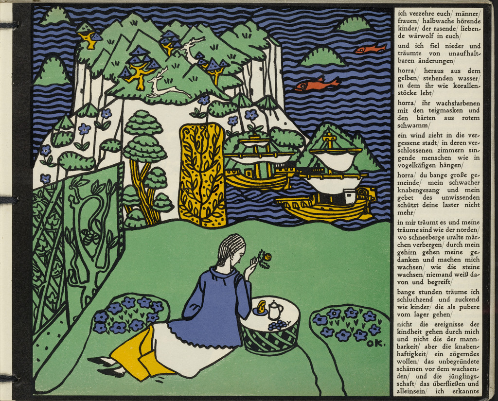 The Distant Island (Die ferne Insel)  (in-text plate, folio 6) from Die träumenden Knaben (The Dreaming Boys)