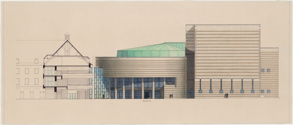 Cultural Center, Chambéry, France, South elevation