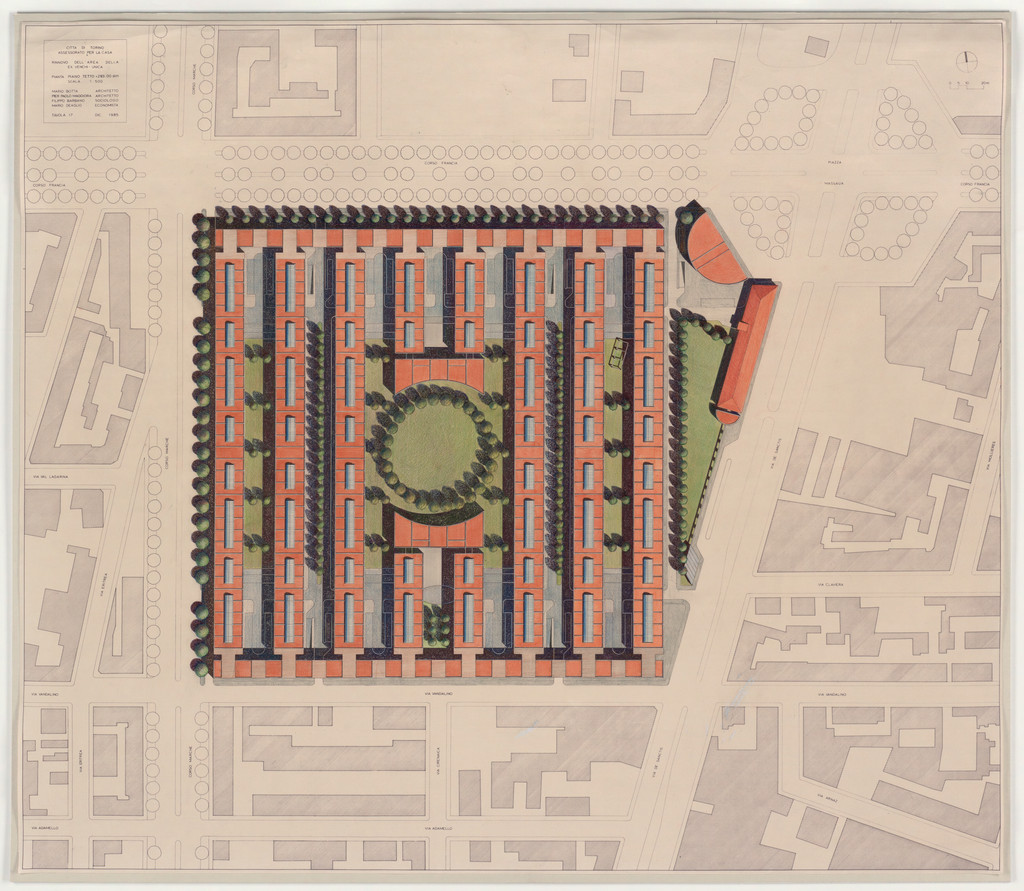 Urban Housing, Turin, Italy, Site plan