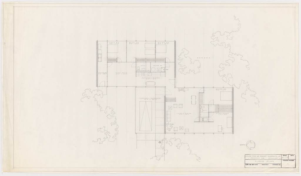 Robert H. McCormick House, Elmhurst, IL (Floor plan)