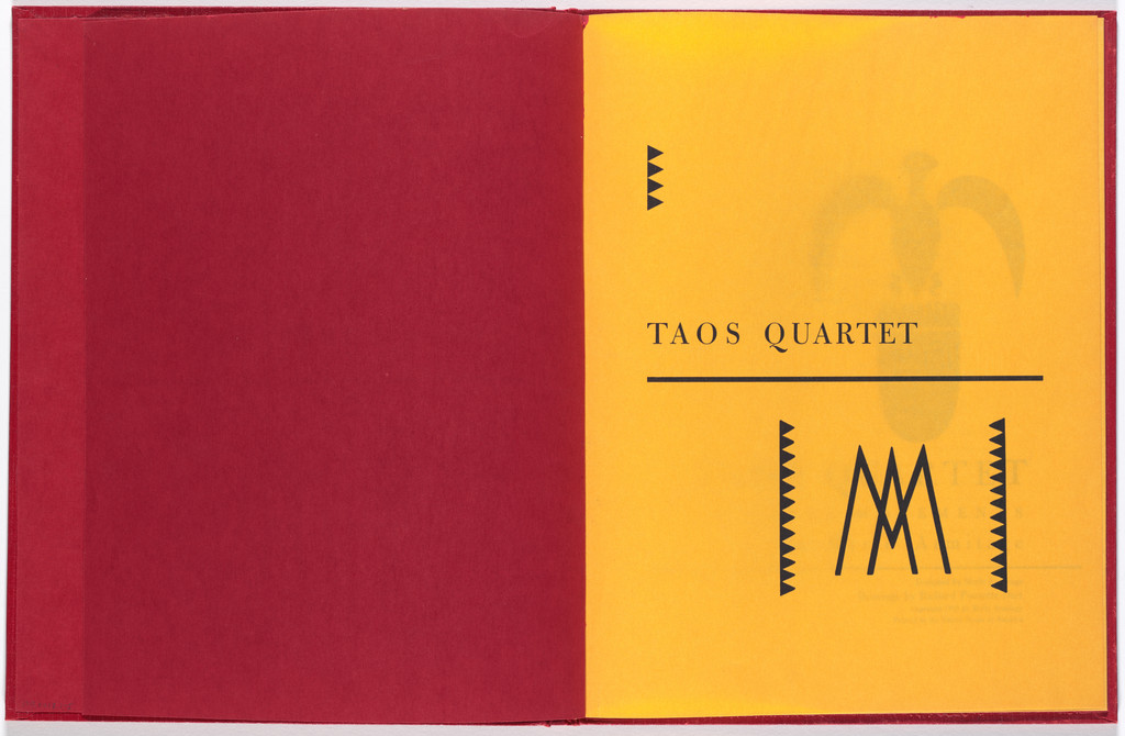 Frontispiece from Taos Quartet in Three Movements