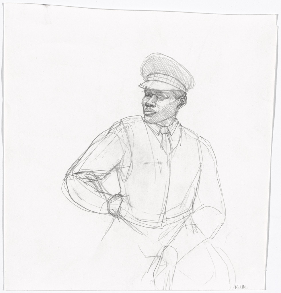 Untitled study for Untitled (policeman)