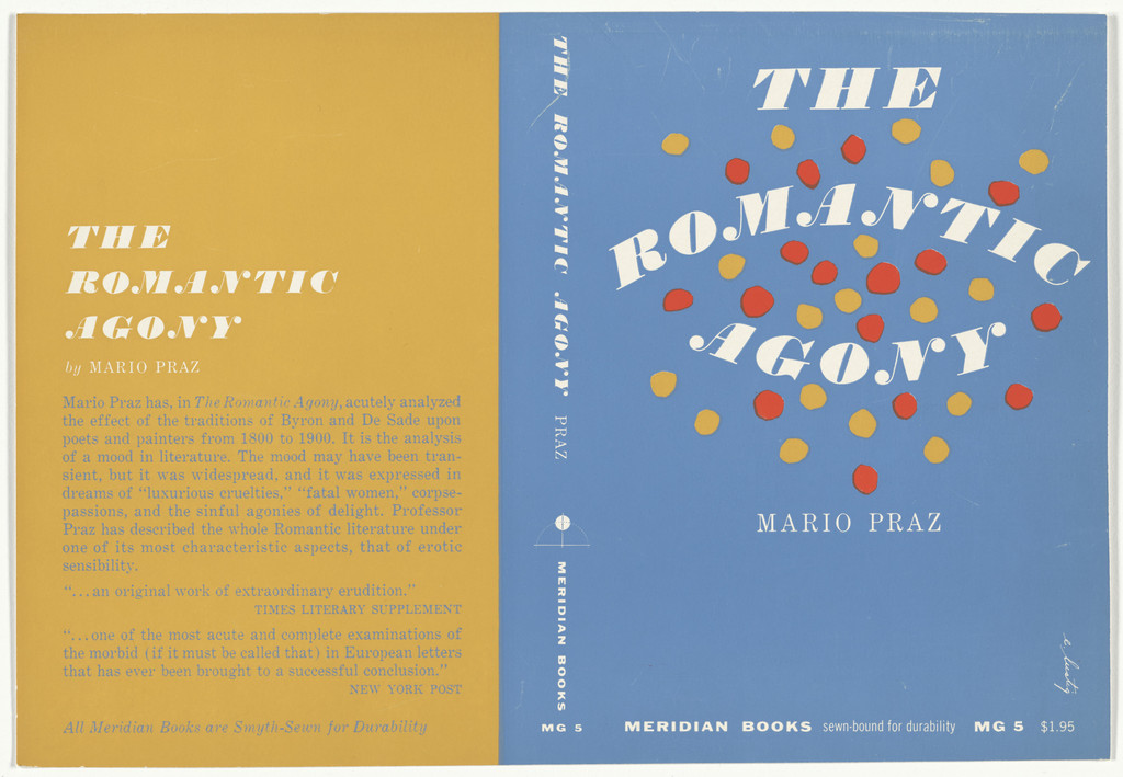 Book cover for "The Romantic Agony" by Mario Praz