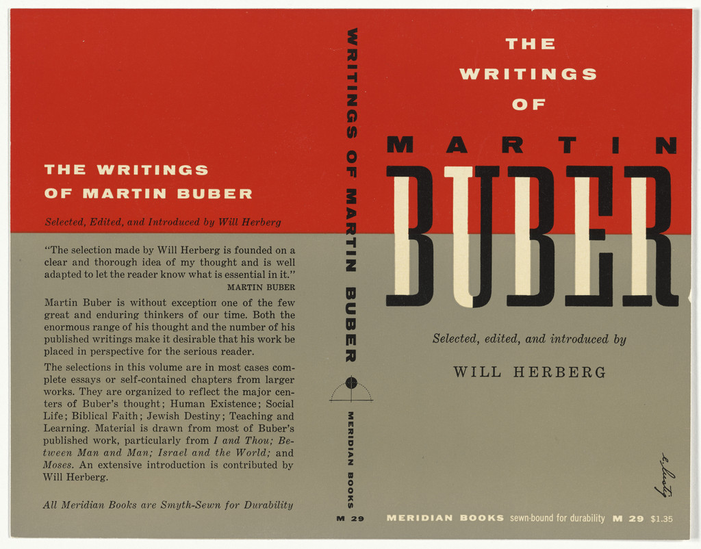 Book cover for "The Writings of Martin Buber" edited by Will Herberg