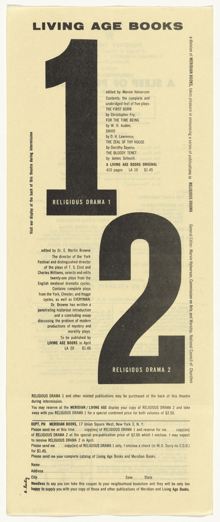Advertisement for Living Age Books