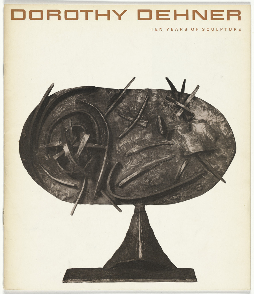 Catalog for the exhibition "Dorothy Dehner: Ten Years of Sculpture" at the Jewish Museum