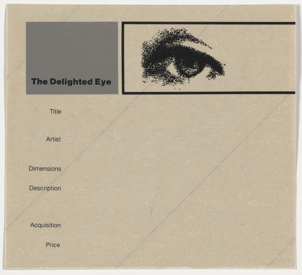 The Delighted Eye artwork label