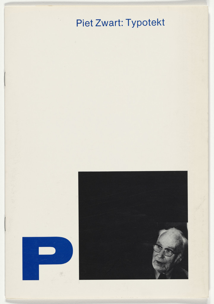 Catalog for the exhibition "Piet Zwart: Typotekt" at Ex Libris