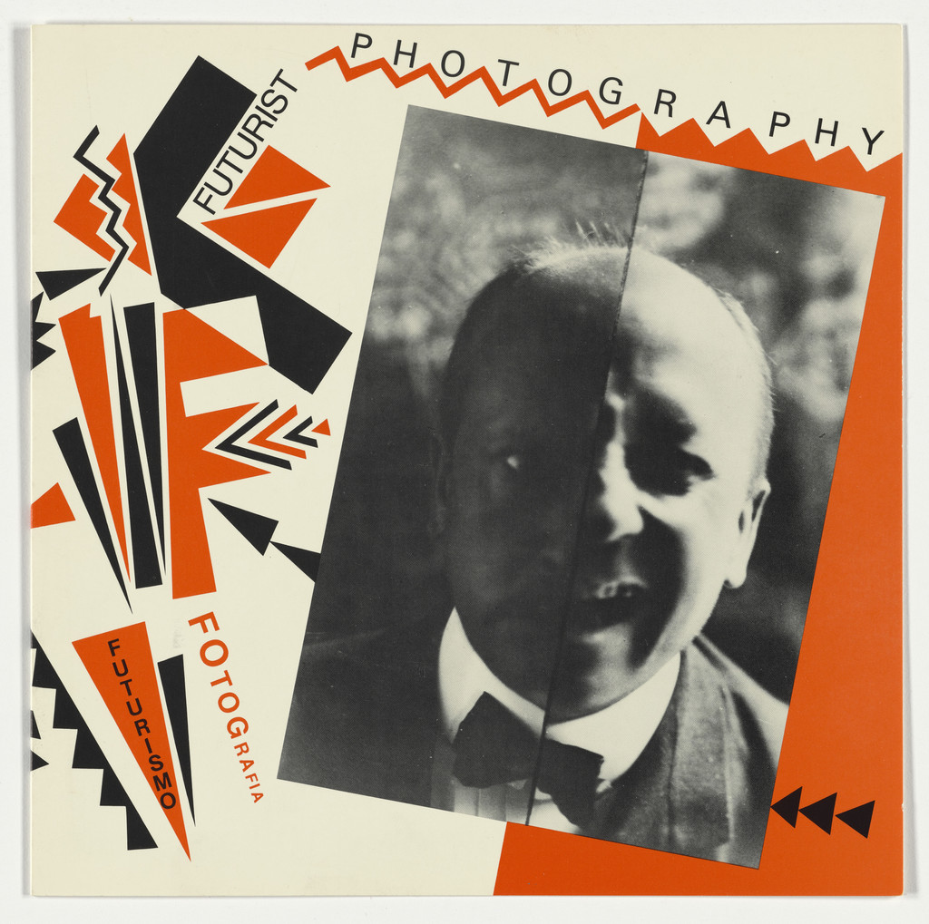 Invitation for the exhibition "Futurist Photography" at Ex Libris