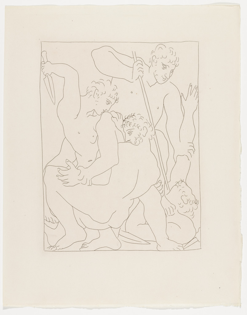 The Combat of Perseus and Phineus for Andromeda (Combat pour Andromède entre Persée et Phinée) from Les Métamorphoses