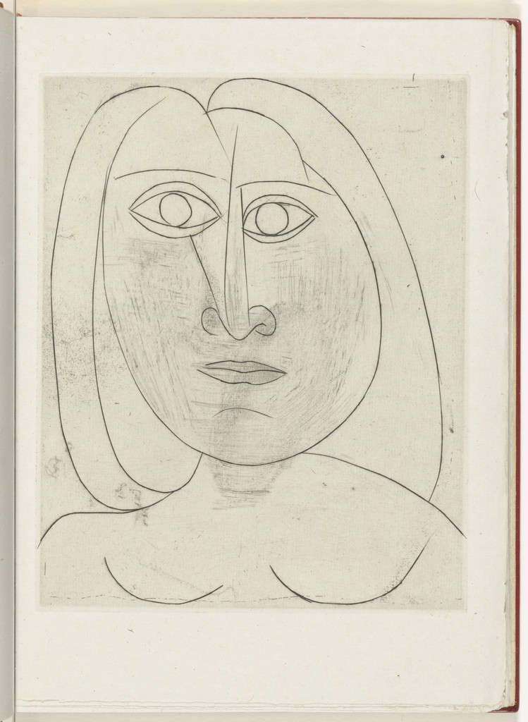Head of a Young Girl III (supplementary plate, facing page 6) from from the illustrated book Non Vouloir