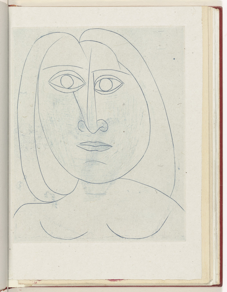 Variant of Head of a Young Girl III (2nd supplementary plate) from the illustrated book Non Vouloir