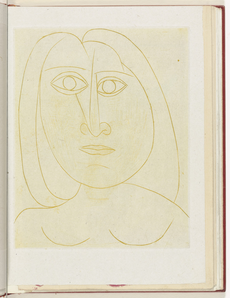 Variant of Head of a Young Girl III (4th supplementary plate) from the illustrated book Non Vouloir
