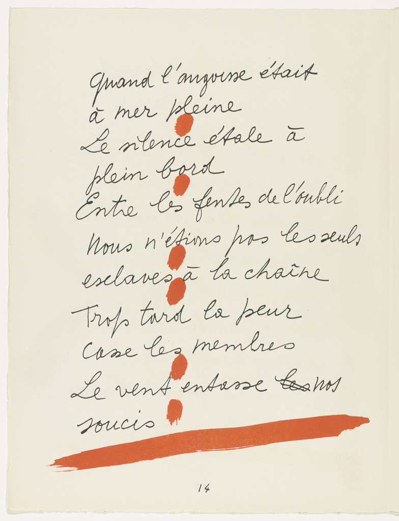 In-text plate (page 14) from Le Chant des morts