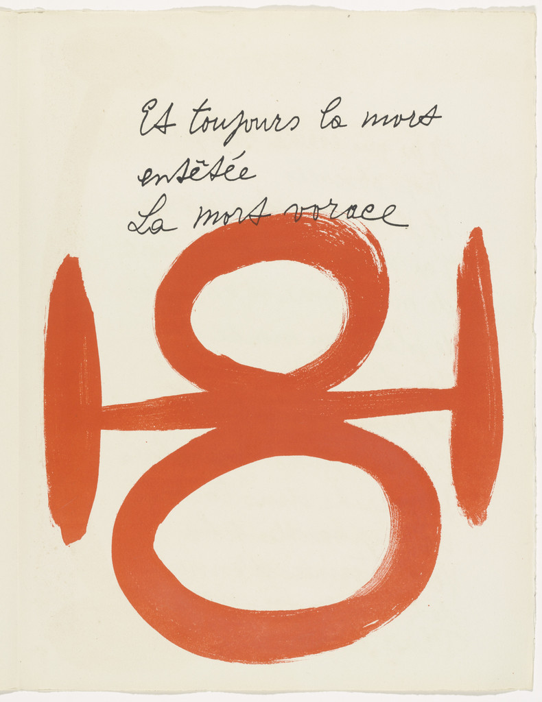 In-text plate (page 39) from Le Chant des morts