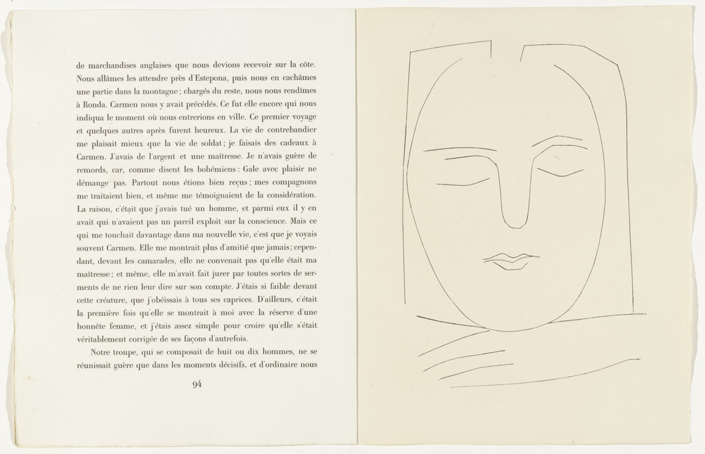 Plate (page 95) from the illustrated book Carmen