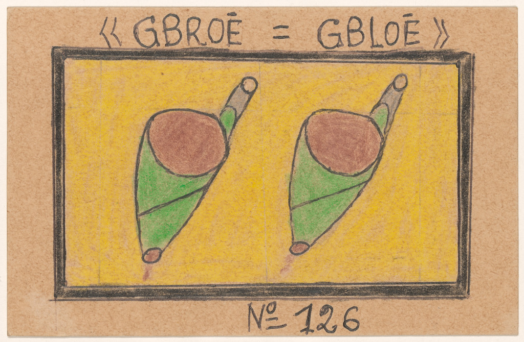 «GBROÉ=GBLOÉ» N° 126 from Alphabet Bété