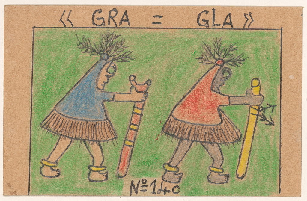 «GRA=GLA» N° 140 from Alphabet Bété