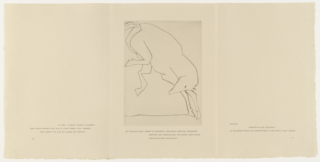 In-text plate (folio 41) from Chevaux de minuit