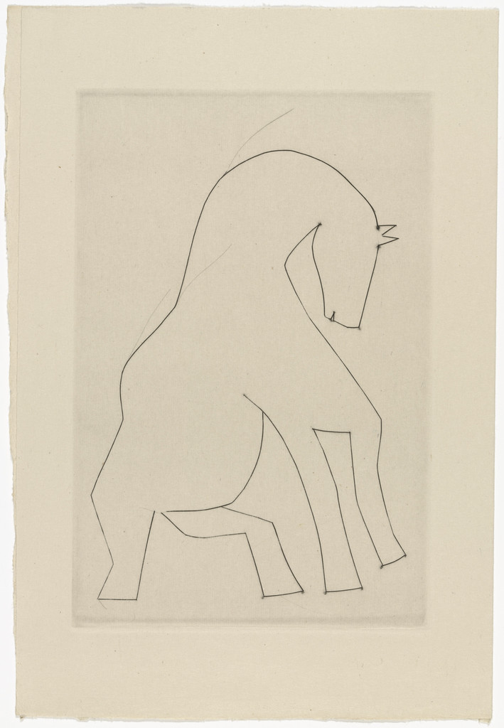 Frontispiece (folio 4) from Chevaux de minuit