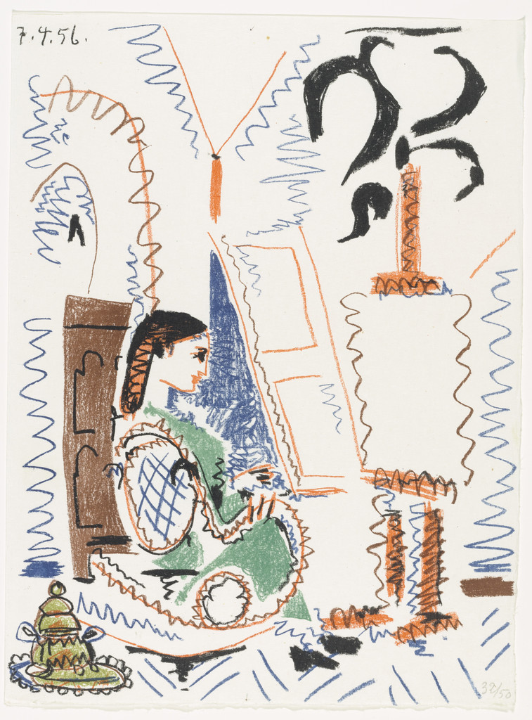 The Cannes Studio (supplementary suite, plate 13) from Dans l'Atelier de Picasso