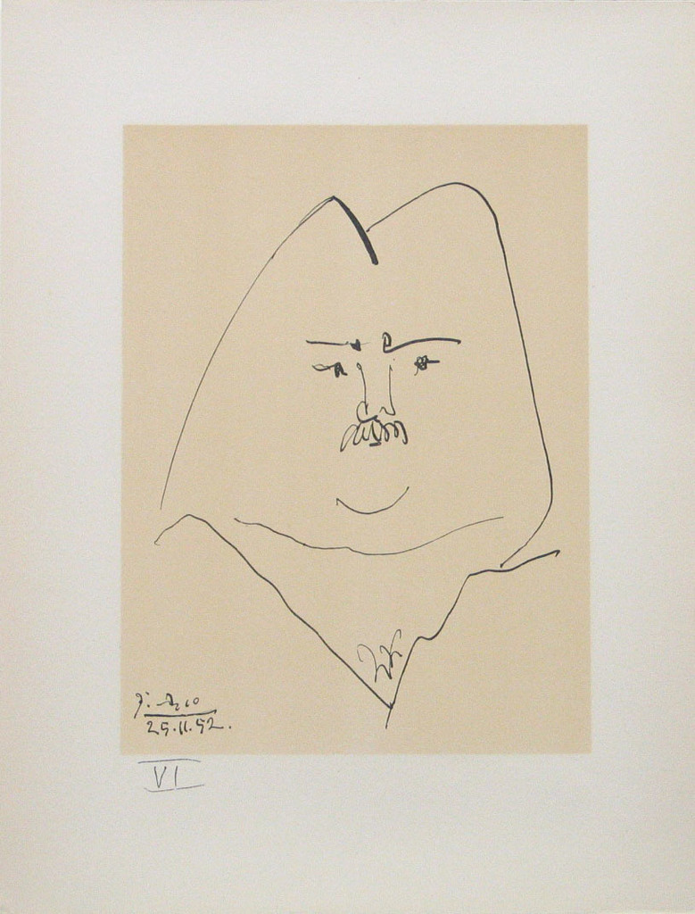 Balzac from the illustrated book Balzacs en bas de casse et Picassos sans majuscule