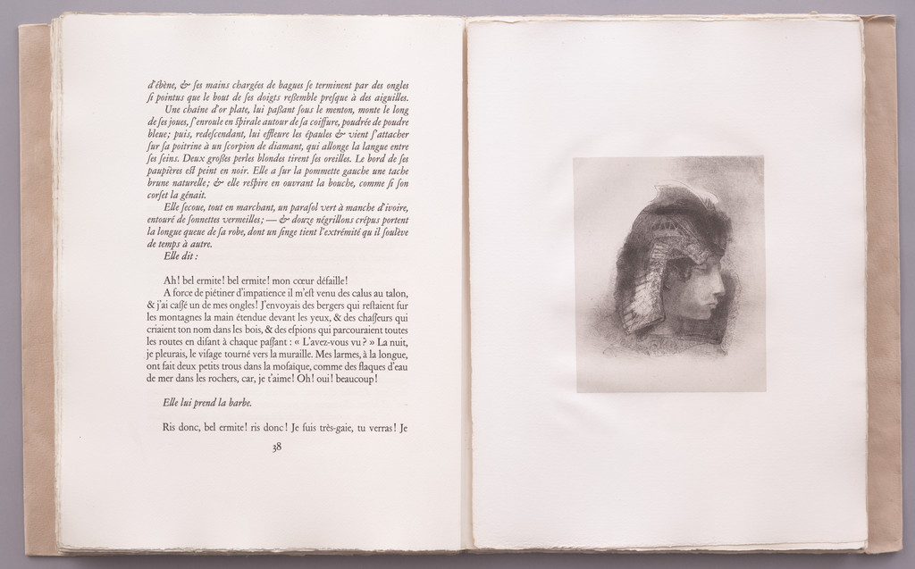 My Kisses Have the Taste of a Fruit That Would Melt in Your Heart! . . . You Disdain Me! Farewell! (Mes baisers ont le goût d'un fruit qui se fondrait dans ton coeur! . . . Tu me dédaignes! Adieu!) (plate IV) from La Tentation de Saint-Antoine