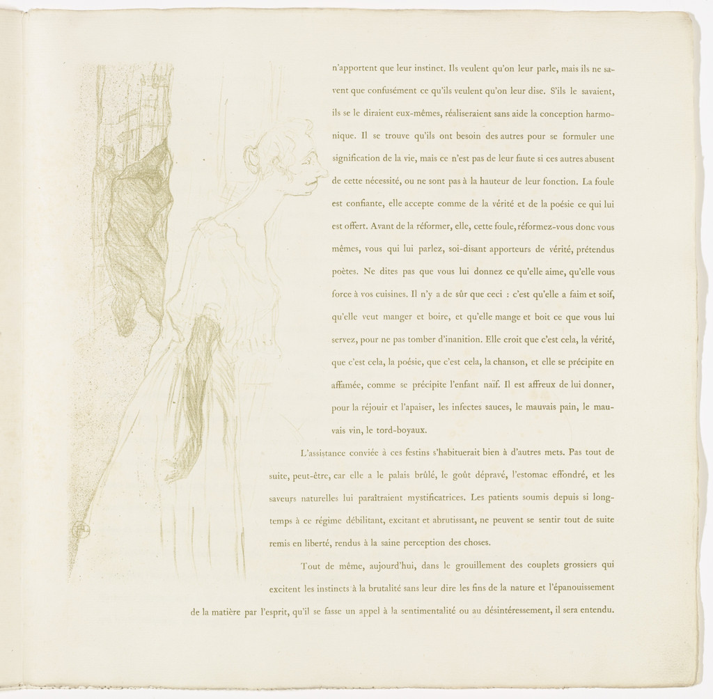 Plate 11 (in-text plate, folio 14) from Yvette Guilbert