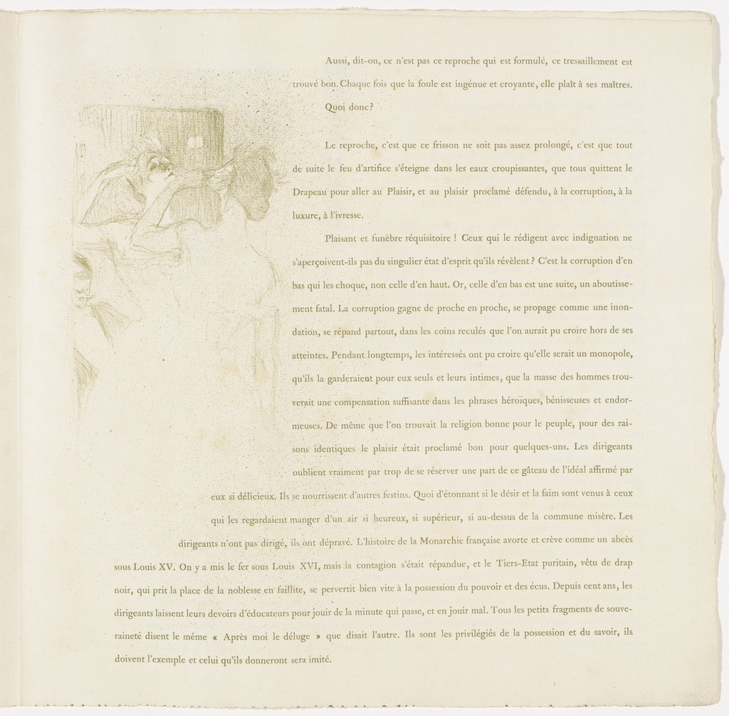 Plate 13 (in-text plate, folio 16) from Yvette Guilbert