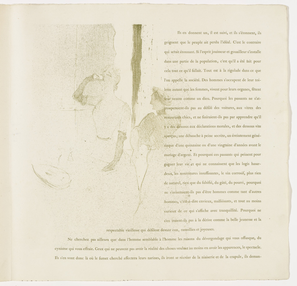 Plate 14 (in-text plate, folio 17) from Yvette Guilbert