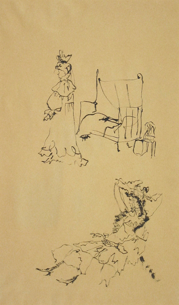 Costume studies for the play The Madwoman of Chaillot