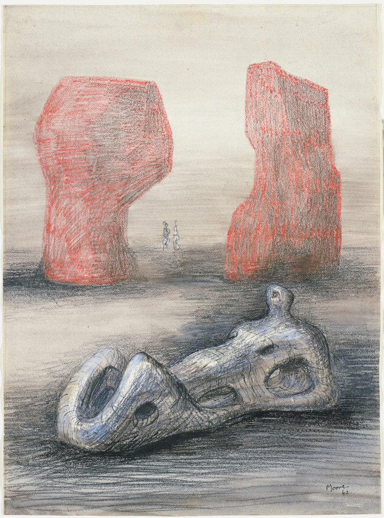 Sculpture and Red Rocks