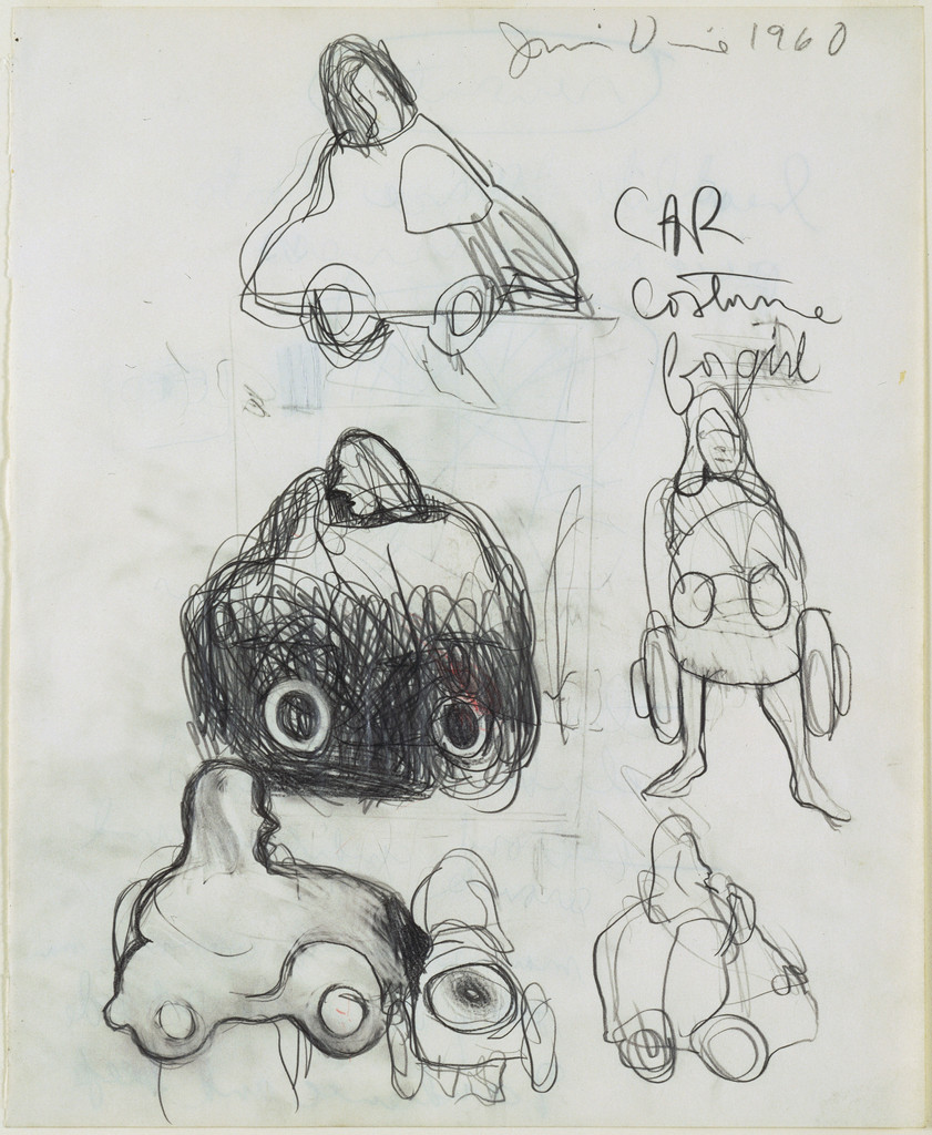 Study for The Car Crash: Car Costume for Girl