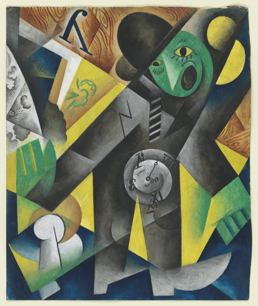 Green Man. Set design for Der Blaue Vogel Cabaret Theater, Berlin
