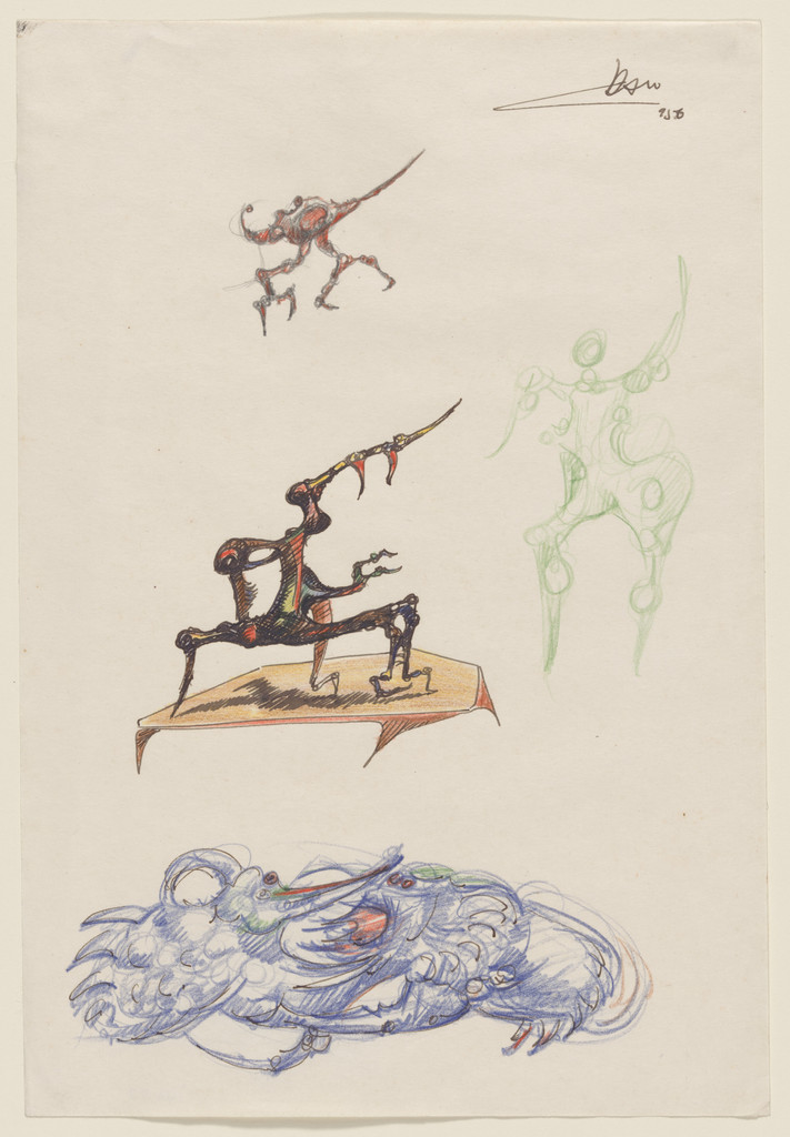 Studies for Sculpture - With Dragons