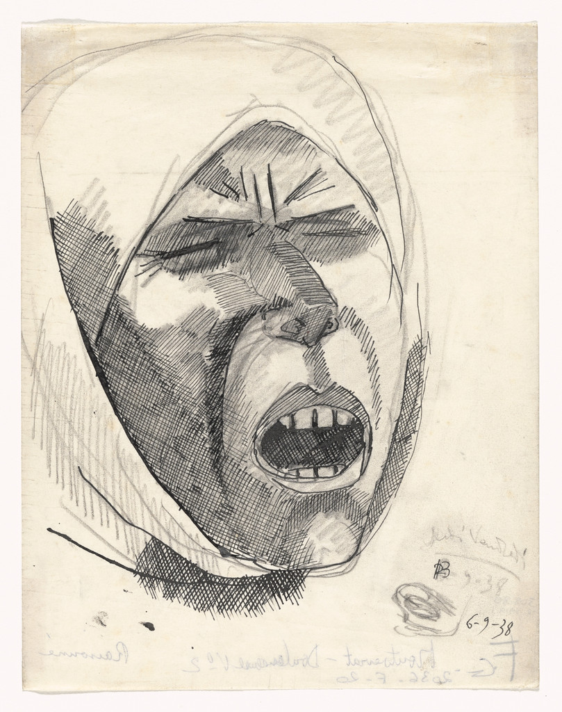 Head of Montserrat Grieving No. 2