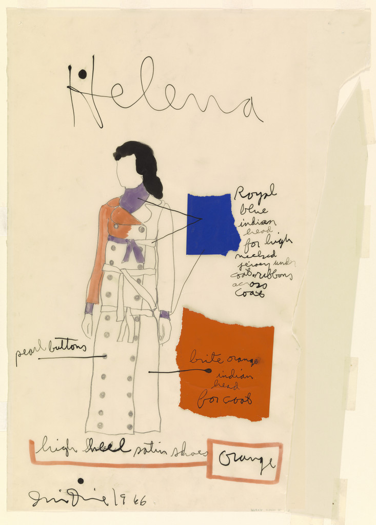 Helena. Costume design for the play A Midsummer Night's Dream