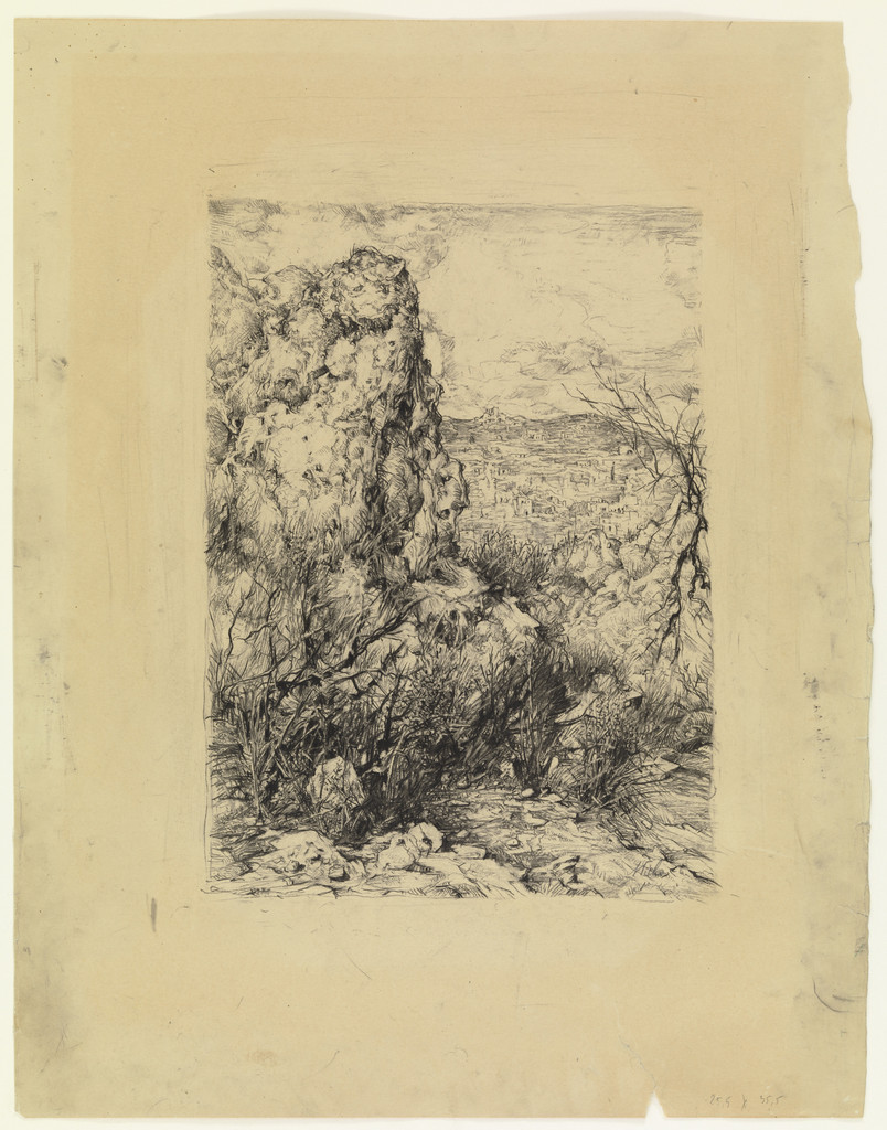 Landscape behind Rocks