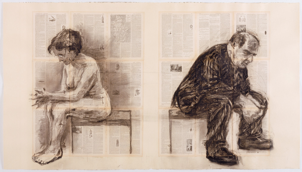 Seated Couple (Back to Back)