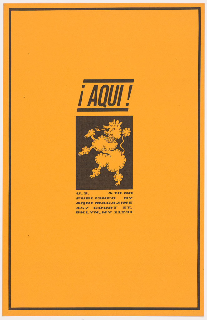 Title page from ¡AQUI! Magazine No. 7