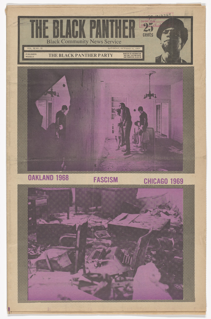 The Black Panther Newspaper, vol. 3, no. 25 (Oakland 1968, Fascism, Chicago 1969)