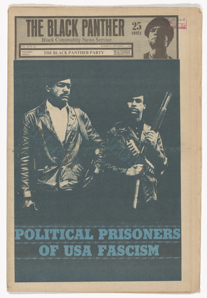 The Black Panther Newspaper, vol. 3, no. 28 (Bobby & Huey: Politcal Prisoners of USA Fascism)